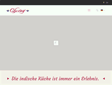 Tablet Screenshot of chirag-restaurant.de